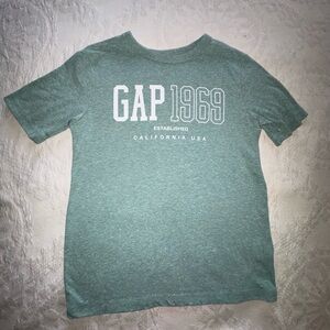 GAP Kids Short Sleeve Tee in Mint Green with White Logo